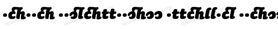 Sauna Ligatures Italic Swash字体转换